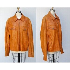 Vintage Mens Leather Jacket - Buttery Soft Leather - Scully Los Angele Supple XL